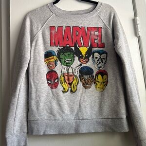 Marvel Gray Graphic Sweatshirt